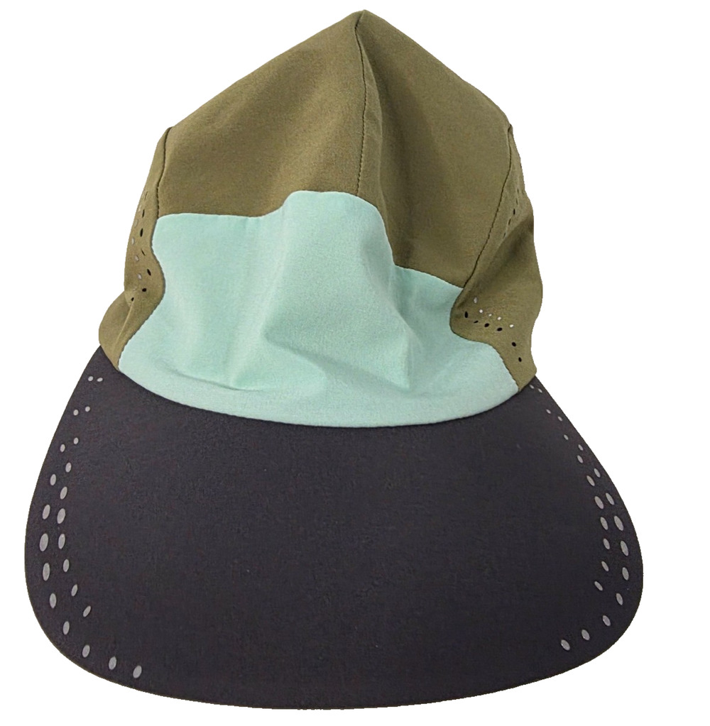 Lululemon Olive Green Mint Colorblock Running Hat Lightweight Athletic Cap